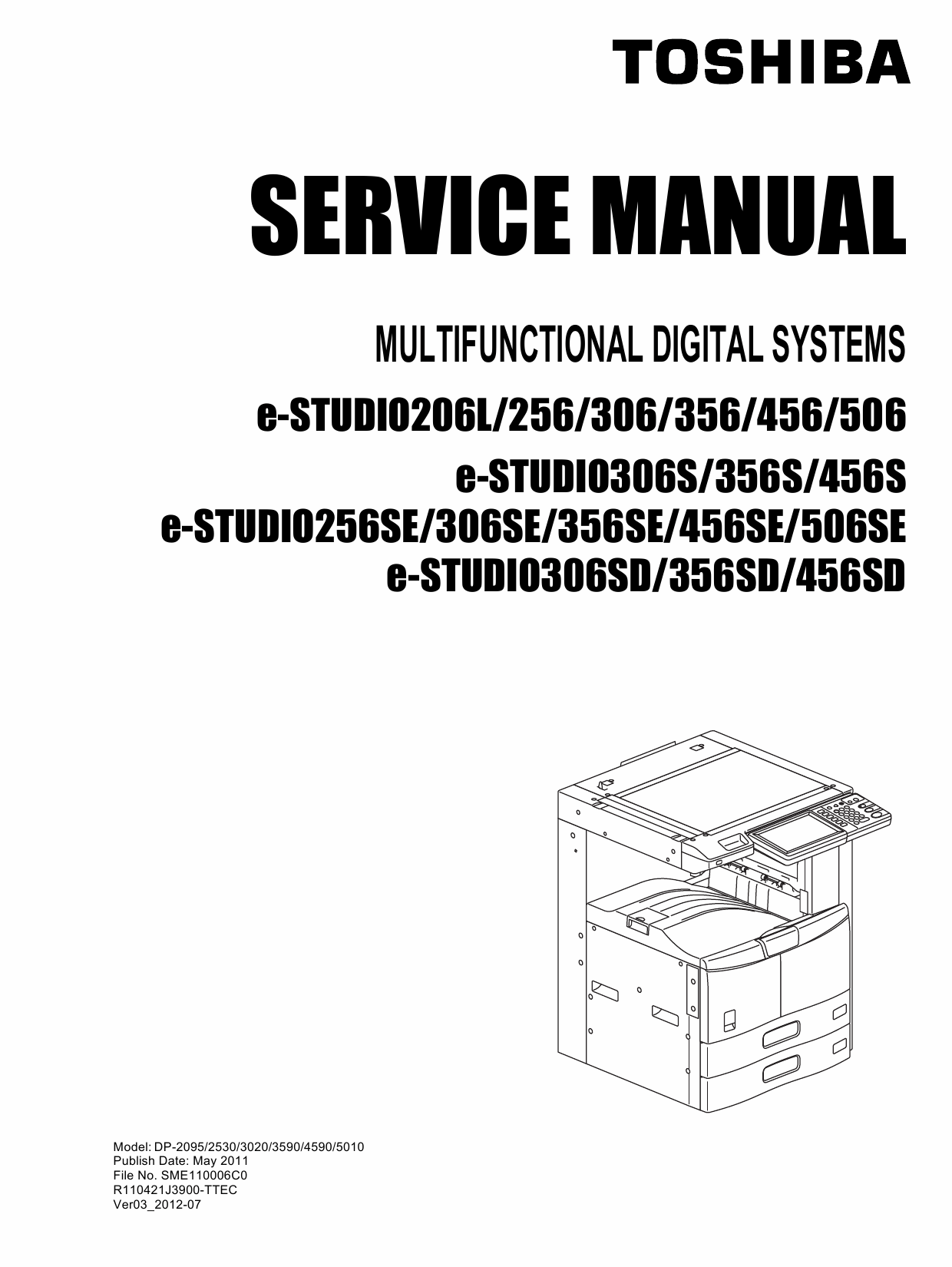 TOSHIBA e-STUDIO 206L 256 306 356 456 506 S-SE Service Manual-1